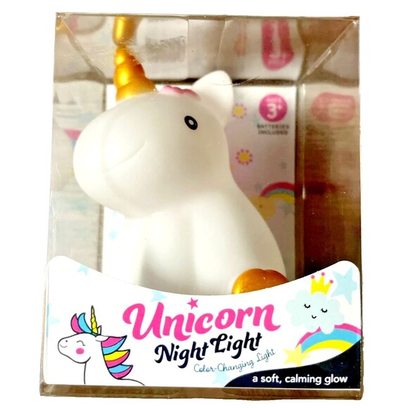 Evriholder Unicorn Night Light Pink Main Calming Design Playroom Bedroom Gift - Picture 4 of 6